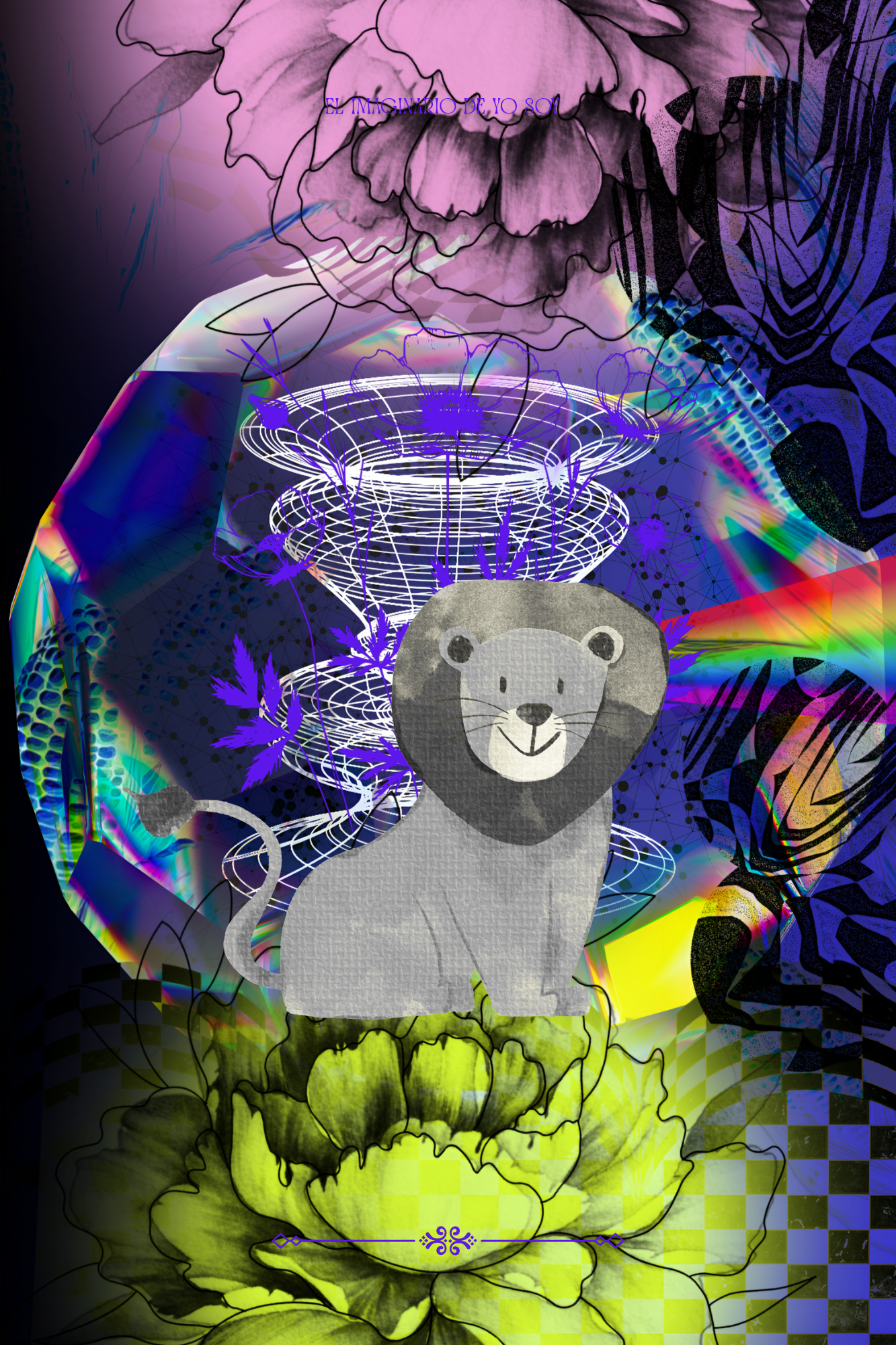 Animales en el circo/x4 Azul