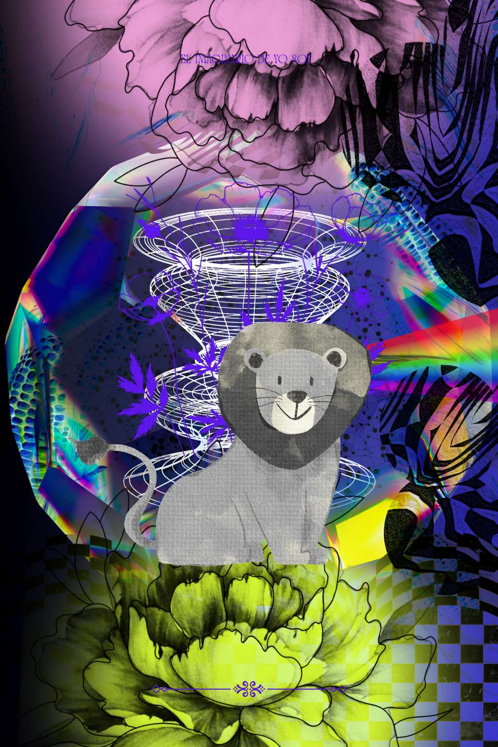 Animales en el circo/x4 Azul